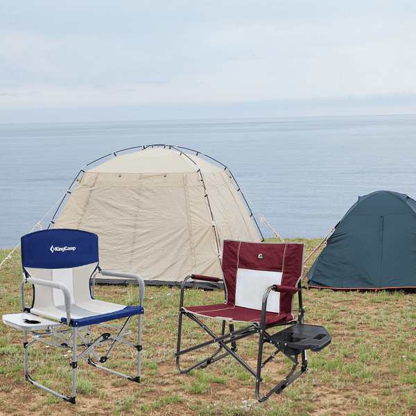 Camping Rocking Chair with Side Table